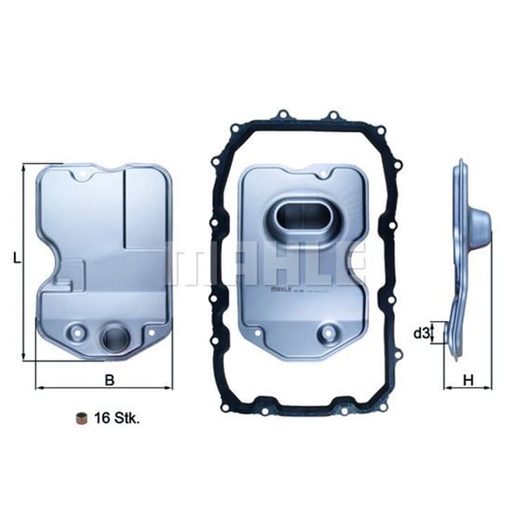 Mahle Hydraulikfilter f?r Automatik Audi Q7 Porsche Cayenne VW Touareg von MAHLE