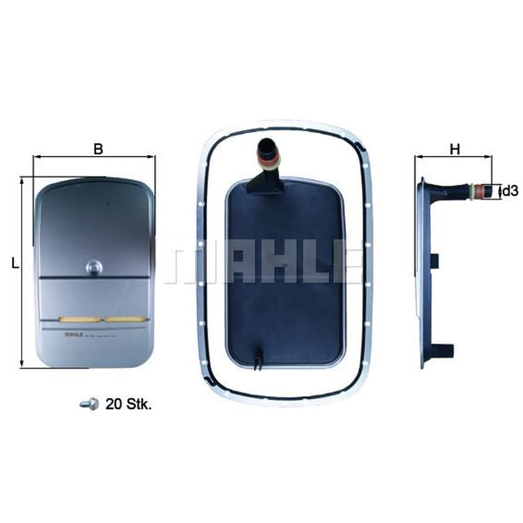 Mahle Hydraulikfilter f?r Automatik BMW 3er 5er X3 X5 Z3 Opel Omega Senator von MAHLE