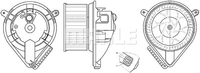 Mahle Innenraumgebläse [Hersteller-Nr. AB272000S] für Mercedes-Benz von MAHLE