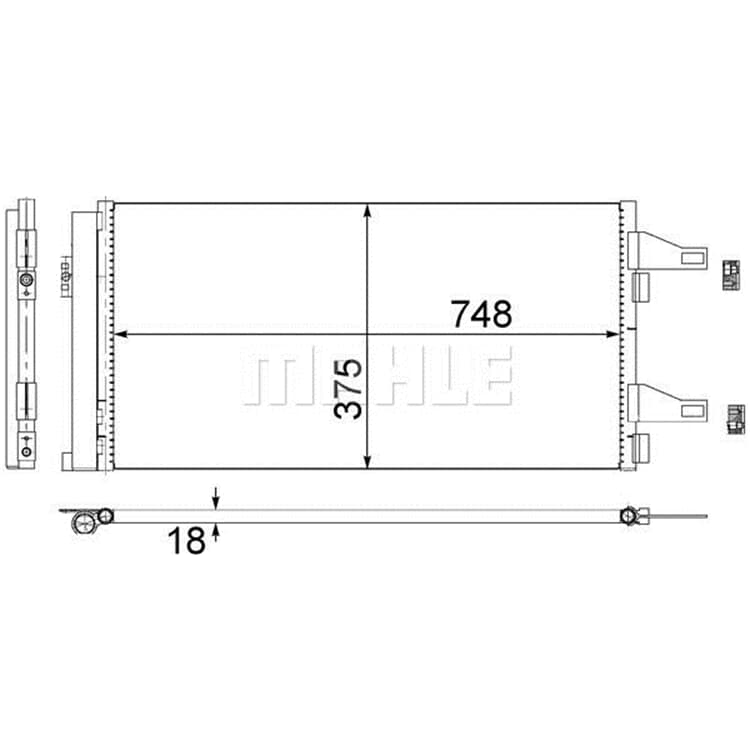 Mahle Klimakondensator Citroen Jumper Fiat Ducato Peugeot Boxer von MAHLE