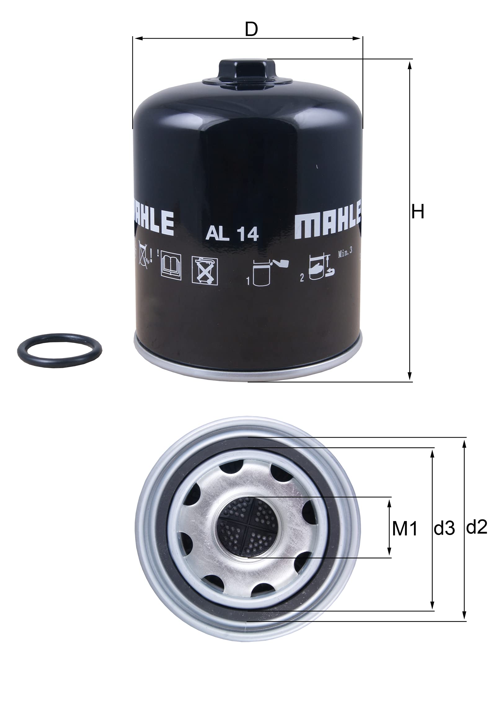 Mahle Knecht AL 14 Lufttrocknerpatrone, Druckluftanlage von MAHLE