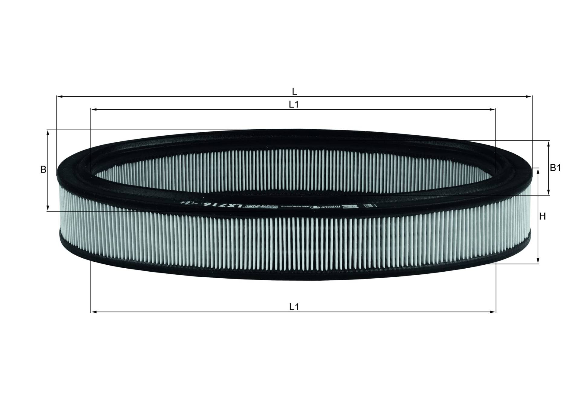 MAHLE LX 716 Luftfilter Filtereinsatz u.a. passend für RENAULT 9 (L42_) von MAHLE