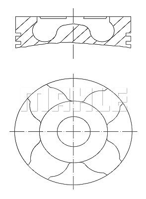 Mahle Kolben [Hersteller-Nr. 0100401] für Opel, Suzuki von MAHLE