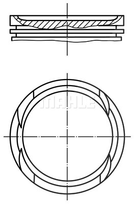 Mahle Kolben [Hersteller-Nr. 0100500] für Fiat, Lancia von MAHLE