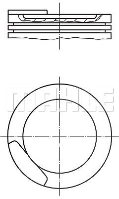 Mahle Kolben [Hersteller-Nr. 0110812] für Opel von MAHLE
