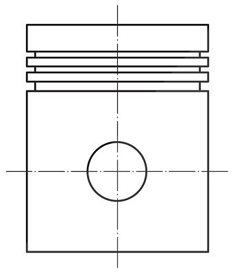 Mahle Kolben [Hersteller-Nr. 0121202] für Opel von MAHLE