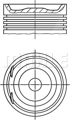 Mahle Kolben [Hersteller-Nr. 0122000] für Lotus, Opel von MAHLE