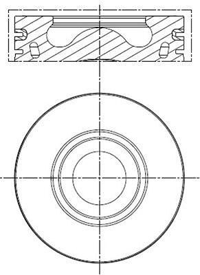 Mahle Kolben [Hersteller-Nr. 013PI00137002] für Citroën, Ford, Peugeot von MAHLE