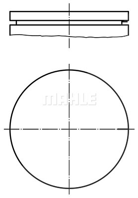 Mahle Kolben [Hersteller-Nr. 0210300] für Renault von MAHLE