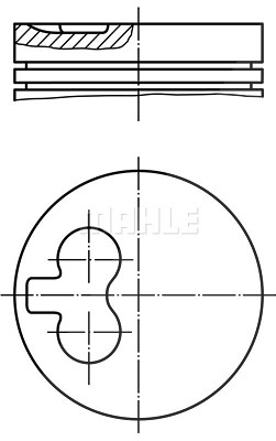 Mahle Kolben [Hersteller-Nr. 0216602] für Dacia, Renault von MAHLE