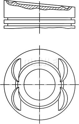 Mahle Kolben [Hersteller-Nr. 0280301] für Audi, VW von MAHLE