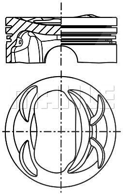 Mahle Kolben [Hersteller-Nr. 028PI00131000] für Audi, Seat, Skoda, VW von MAHLE