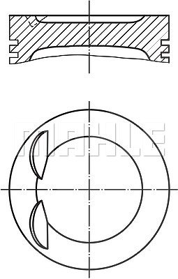 Mahle Kolben [Hersteller-Nr. 028PI00134000] für Audi, Seat, Skoda, VW von MAHLE