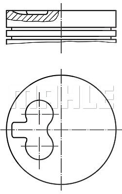 Mahle Kolben [Hersteller-Nr. 0295501] für Audi, Volvo, VW von MAHLE