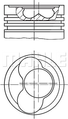 Mahle Kolben [Hersteller-Nr. 0305802] für VW von MAHLE