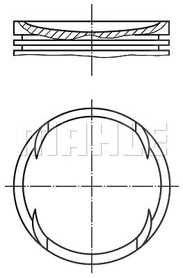 Mahle Kolben [Hersteller-Nr. 0306400] für Seat, Skoda, VW von MAHLE