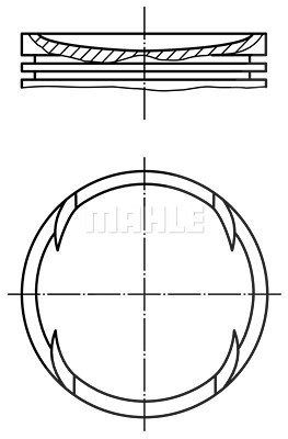 Mahle Kolben [Hersteller-Nr. 0306401] für Seat, Skoda, VW von MAHLE