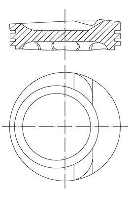 Mahle Kolben [Hersteller-Nr. 0306802] für Ford, Mercedes-Benz, Seat, VW von MAHLE