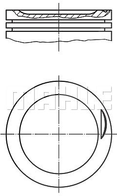 Mahle Kolben [Hersteller-Nr. 0308300] für Audi, VW von MAHLE