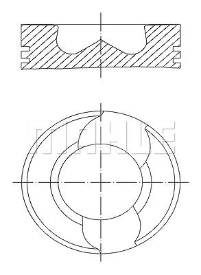 Mahle Kolben [Hersteller-Nr. 0309800] für VW von MAHLE