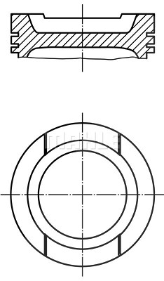 Mahle Kolben [Hersteller-Nr. 0330101] für Skoda, Audi, VW, Seat von MAHLE