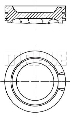 Mahle Kolben [Hersteller-Nr. 0331400] für Seat, Audi von MAHLE