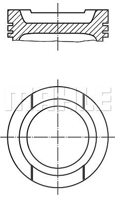 Mahle Kolben [Hersteller-Nr. 0332001] für Seat, Audi, Skoda, VW von MAHLE