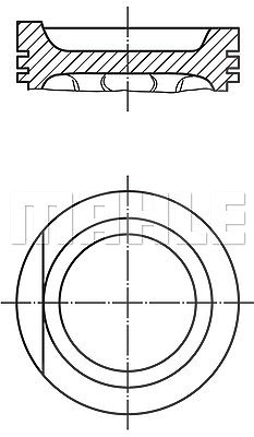 Mahle Kolben [Hersteller-Nr. 0347502] für Audi, Seat, VW von MAHLE