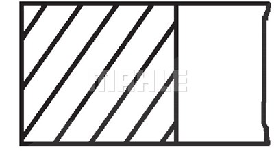 Mahle Kolbenringsatz [Hersteller-Nr. 02825N0] für Audi, Skoda, VW von MAHLE