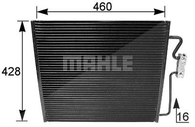 Mahle Kondensator, Klimaanlage [Hersteller-Nr. AC154001S] für BMW von MAHLE