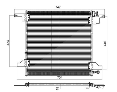 Mahle Kondensator, Klimaanlage [Hersteller-Nr. AC259001S] für Mercedes-Benz von MAHLE