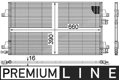 Mahle Kondensator, Klimaanlage [Hersteller-Nr. AC366000P] für Renault von MAHLE