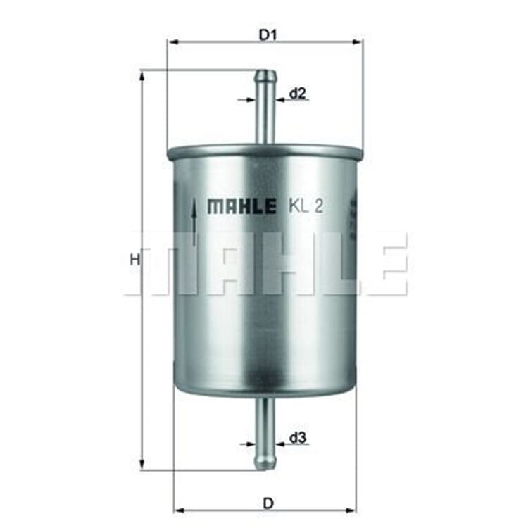 Mahle Kraftstofffilter Audi Citroen Ford Renault Seat Skoda VW von MAHLE