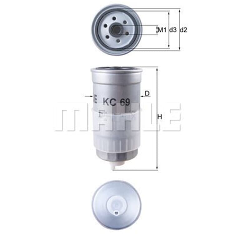 Mahle Kraftstofffilter Audi VW Volvo von MAHLE