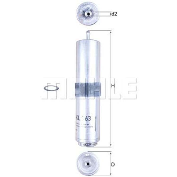 Mahle Kraftstofffilter BMW 3er X1 X3 X4 von MAHLE