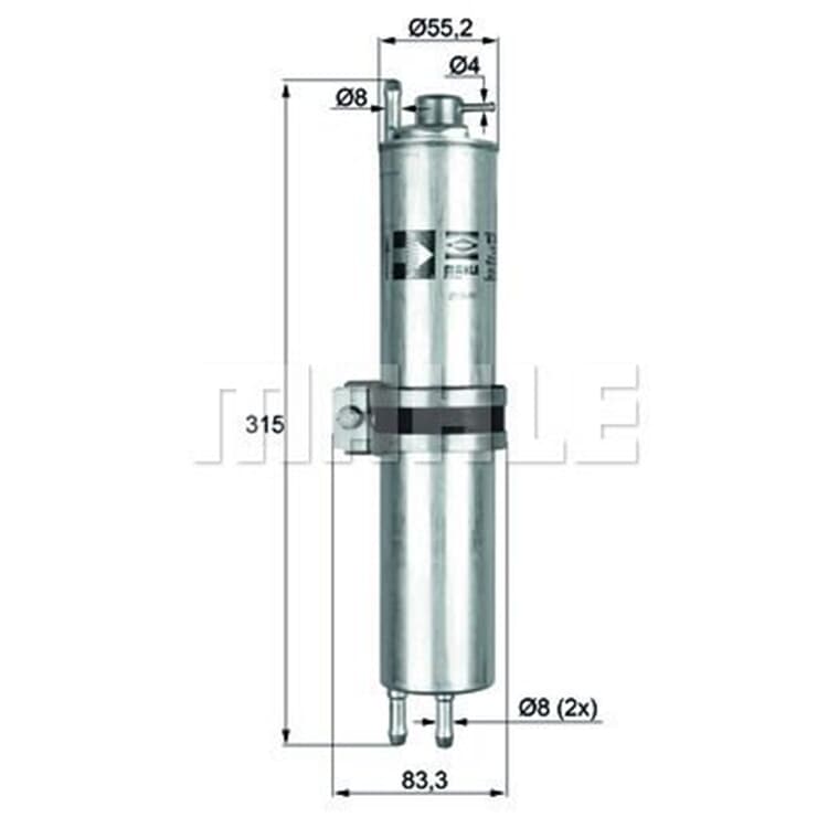 Mahle Kraftstofffilter BMW 7er von MAHLE