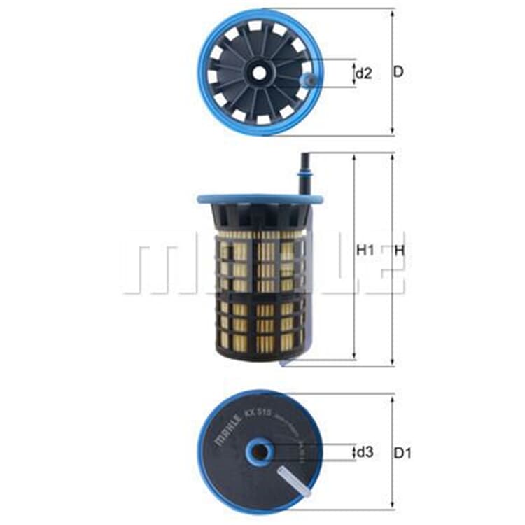 Mahle Kraftstofffilter Citroen Jumper Peugeot Boxer von MAHLE