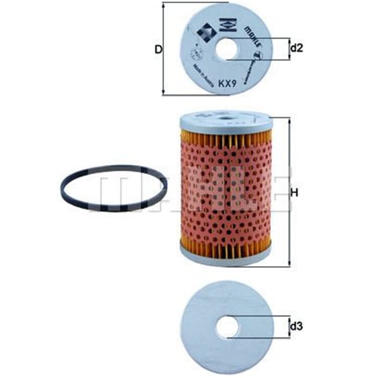 Mahle Kraftstofffilter Citroen Peugeot Renault von MAHLE