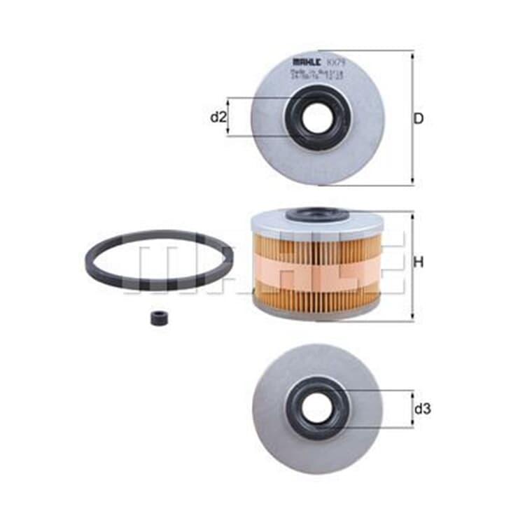 Mahle Kraftstofffilter Dacia Opel Renault von MAHLE