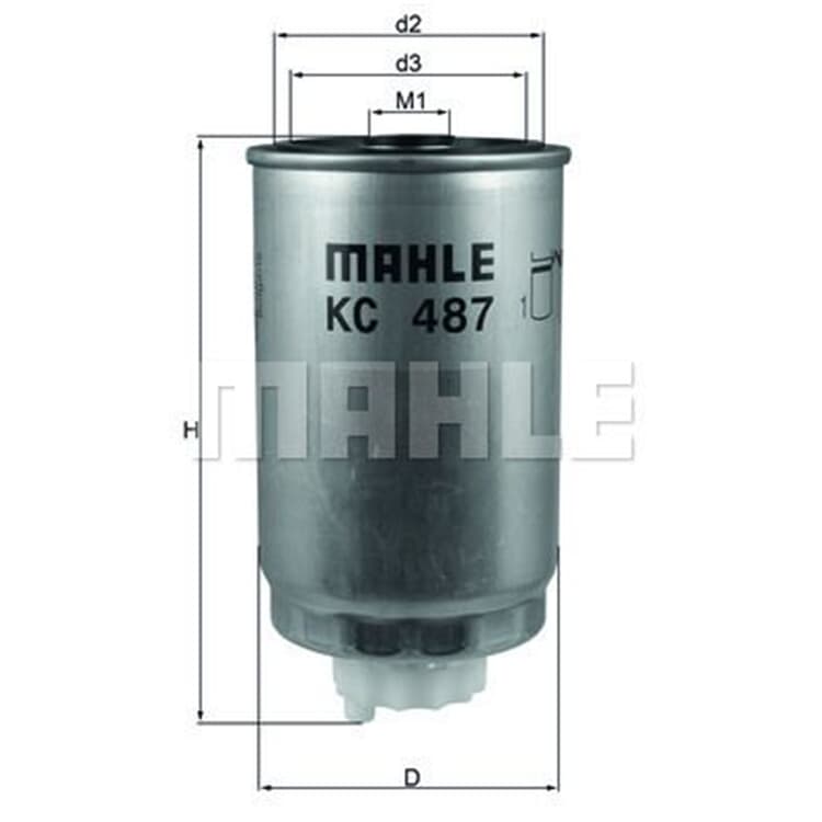 Mahle Kraftstofffilter Dodge Fiat Jeep Lancia von MAHLE