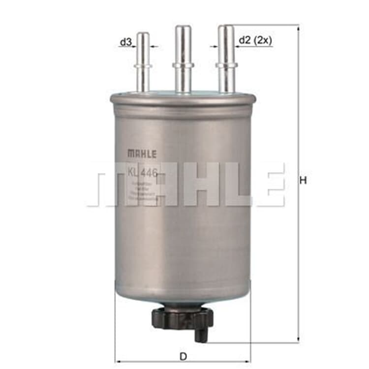 Mahle Kraftstofffilter Ford Hyundai Jaguar Kia Ssangyong TATA von MAHLE