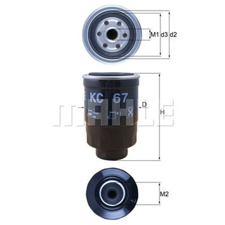 Mahle Kraftstofffilter Ford Nissan von MAHLE