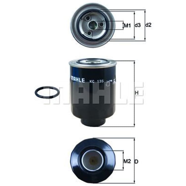 Mahle Kraftstofffilter Ford Ranger Toyota Corolla Dyna Hiace Hilux Land von MAHLE