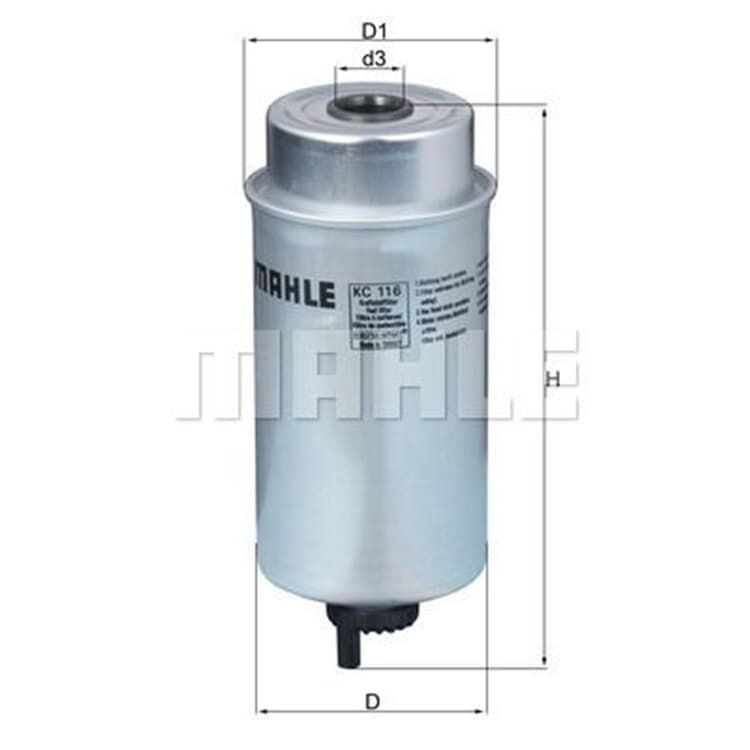 Mahle Kraftstofffilter Ford Transit von MAHLE