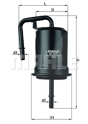 Mahle Kraftstofffilter [Hersteller-Nr. KL517] für Mazda von MAHLE