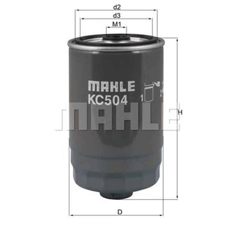 Mahle Kraftstofffilter Hyundai Grand Santa Kia Sorento von MAHLE