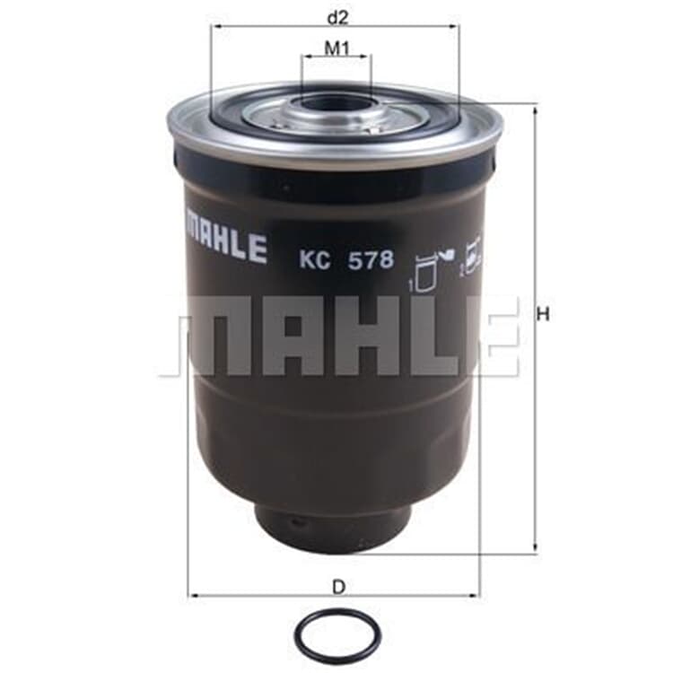 Mahle Kraftstofffilter Hyundai Kia Mitsubishi von MAHLE