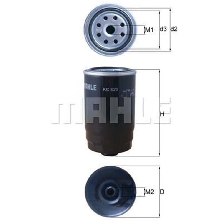 Mahle Kraftstofffilter Hyundai Kia Ssangyong von MAHLE