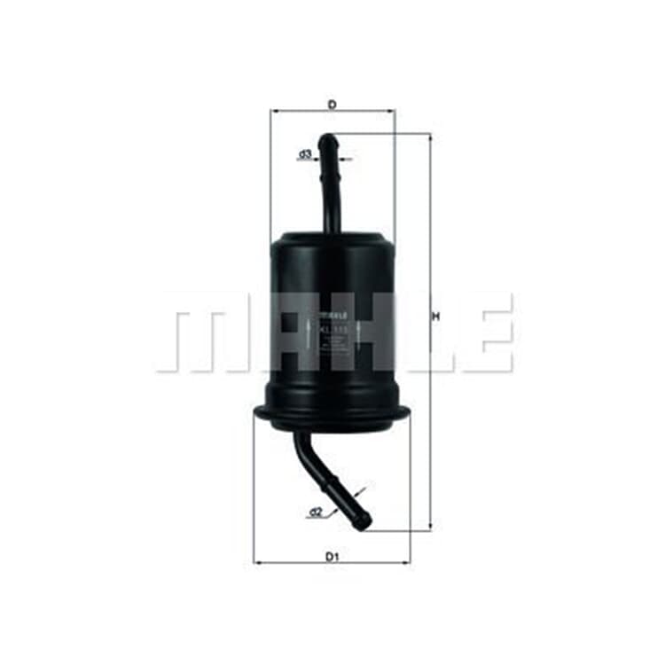 Mahle Kraftstofffilter Kia Sephia Shuma Mazda 121 323 626 Mx-3 Mx-5 Rx-7 von MAHLE