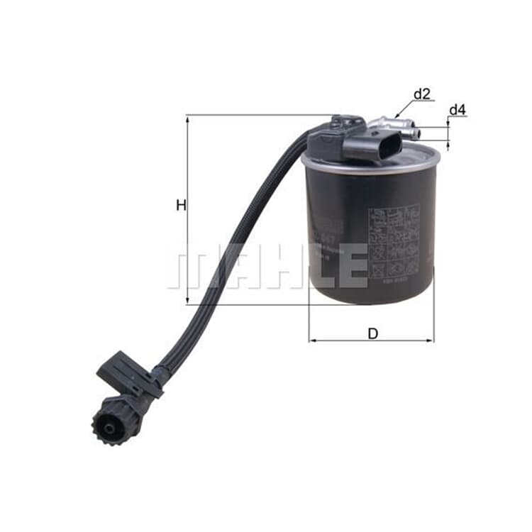 Mahle Kraftstofffilter Mercedes Marco V-Klasse Vito von MAHLE